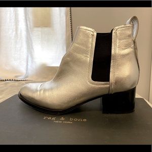 Rag & Bone Walker Boot in Silver